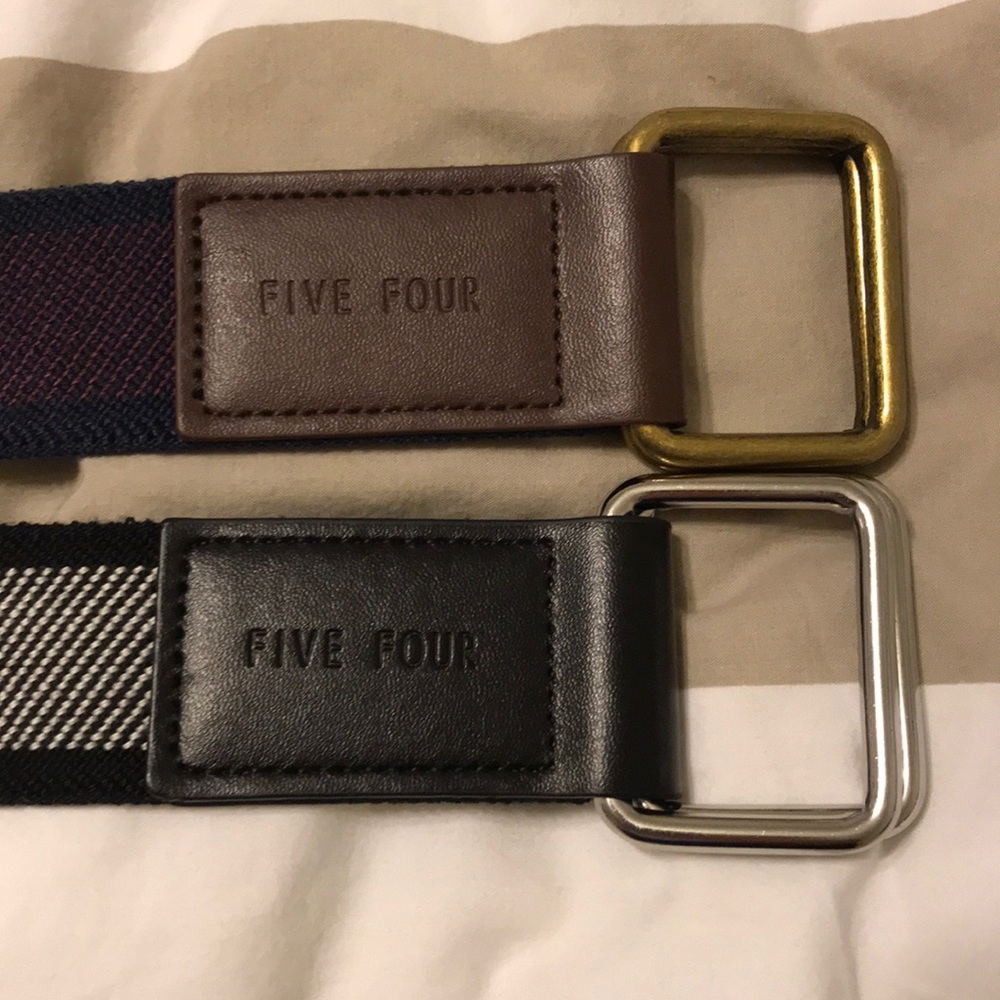Lot of two Five Four Belts.